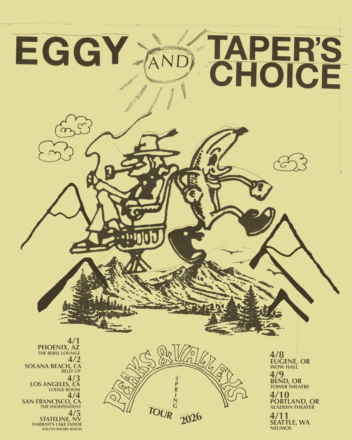 Eggy Something In The Air Tour Poster 2026