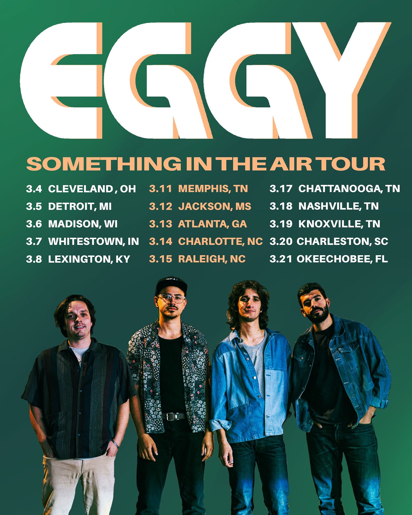 Eggy Something In The Air Tour Poster 2026